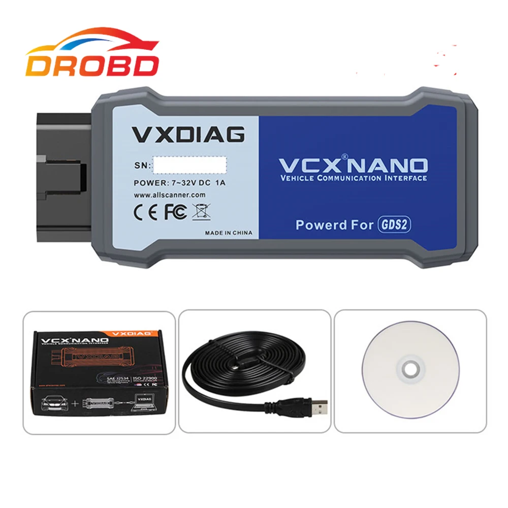 VXDIAG VCX NANO для GM/OPEL GDS2 диагностический инструмент GM сканер GDS2:V2019.04 Tech2win: V16.02.24| |