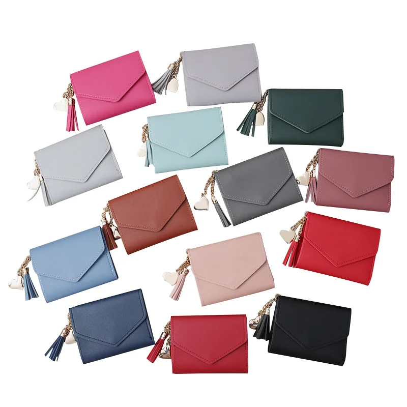 

Purses for Women Short Wallet Tassel Wallet Simple 30% Off Wallet Card Ladies Coin Purse Business Card Holder Women Wallets