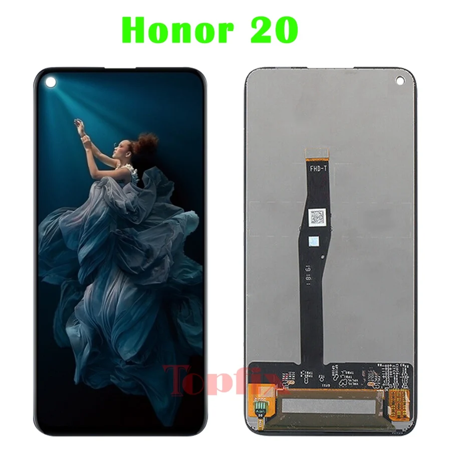 ЖК-дисплей для huawei Honor 20, сенсорная панель, дигитайзер, Замена для huawei Honor 20 Pro, ЖК-дисплей для Honor 20i, ЖК-дисплей - Цвет: Honor 20
