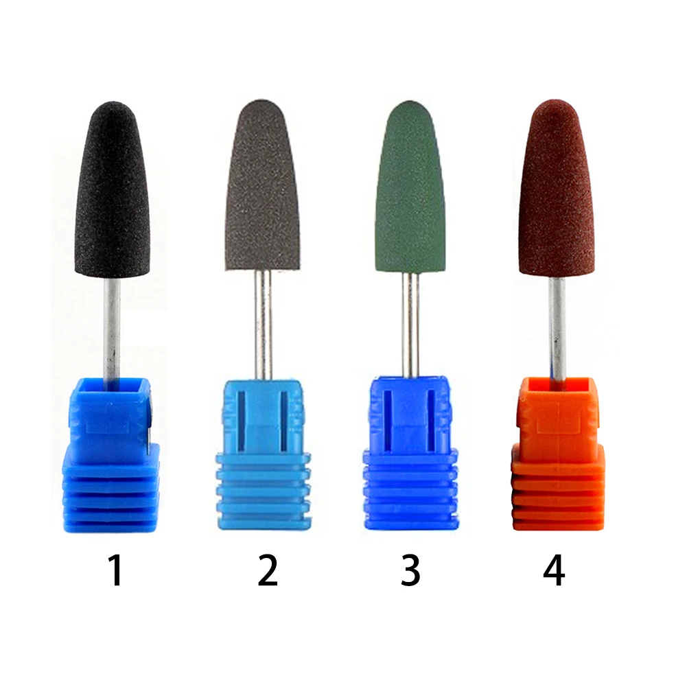 RFID Blocking Grinder Tools Manicure Nail Beauty Art Polishing Drill Bits Small Silicone Round Head Cutter | Красота и здоровье