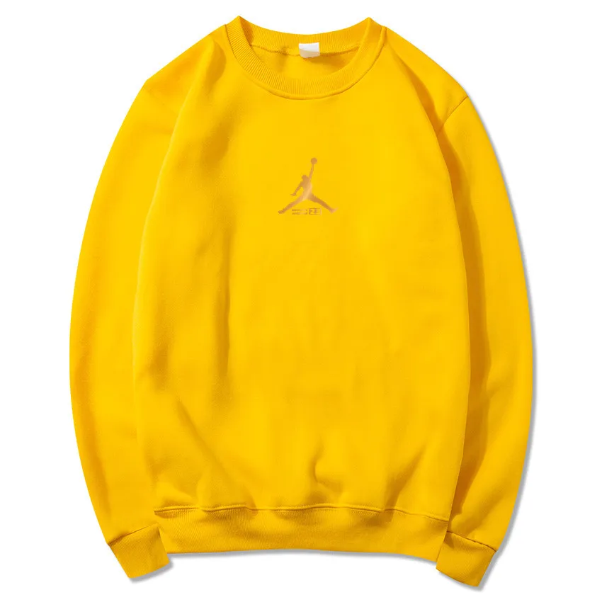 yellow002 Модная брендовая Новинка JORDAN 23 с буквенным принтом, черный цвет, мужская Толстовка s, новинка, толстовки, пуловер,, новая мужская одежда - Цвет: yellow002