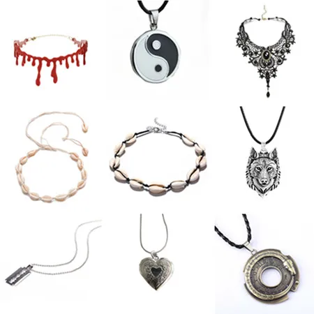 Женское модное повседневное ожерелье для фестиваля с подвеской в виде сердца