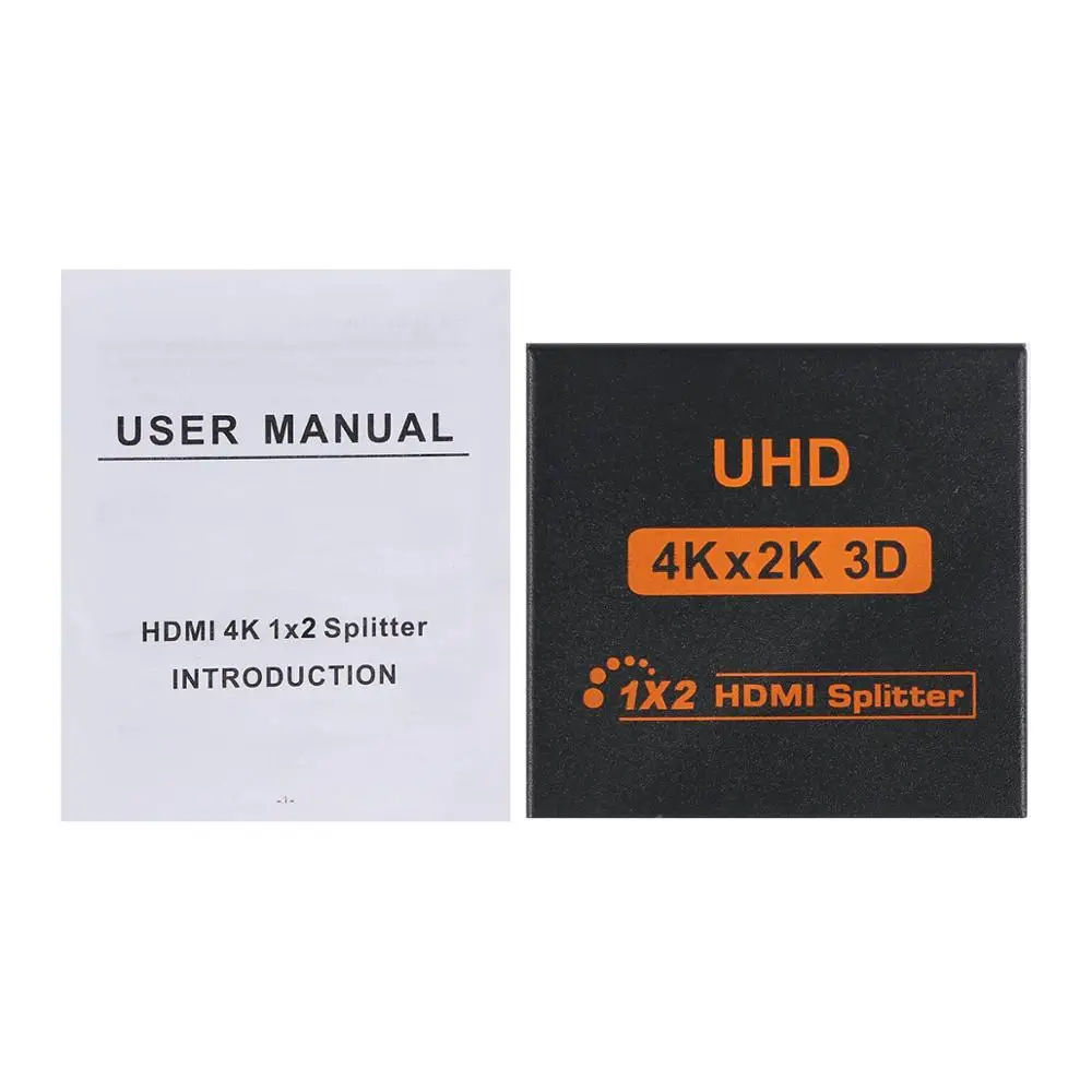 HDMI 1.4b UHD 3D 4K * 2K Full HD 1080p сплиттер 1X2 2 порта концентратор репитер усилитель с 5 В DC