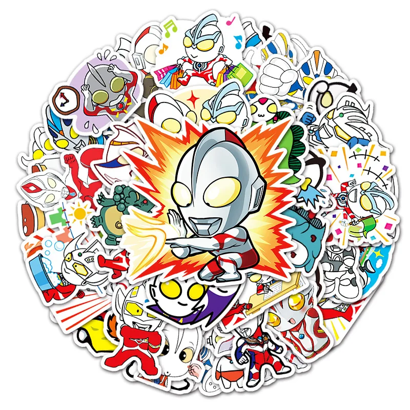 

20/30/52PCS Ultraman Cartoon Anime Deco Stickers Motorcycle Helmet Suitcase Computer Graffiti Sticker Kid Toy Christmas Gift