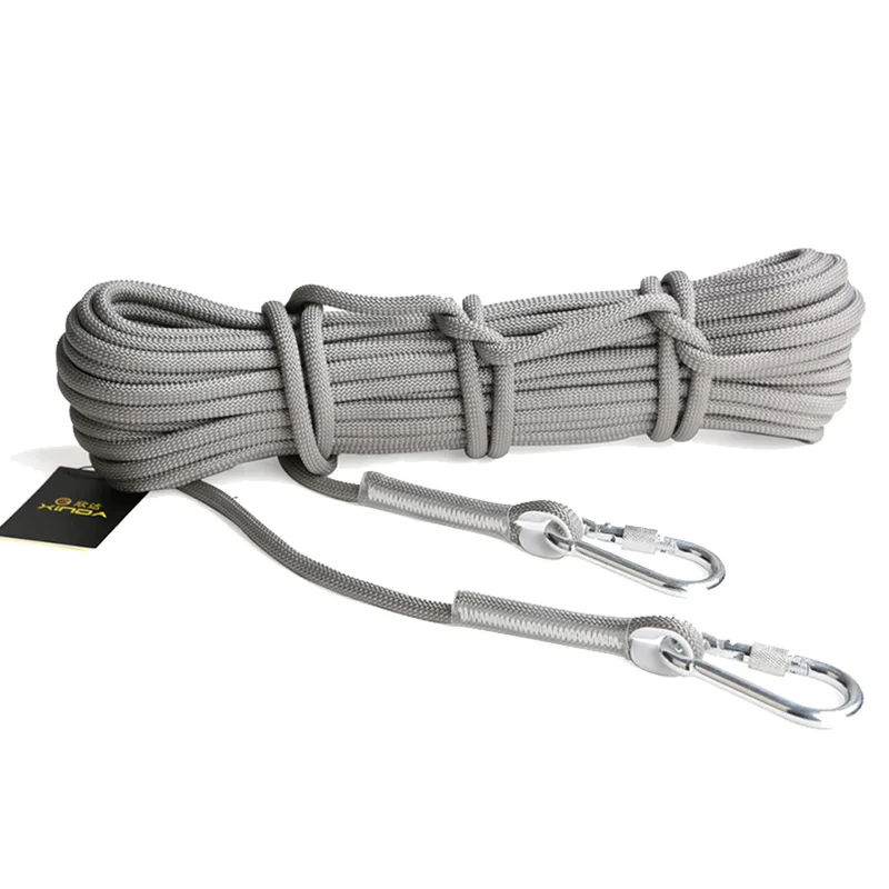 

XINDA 10M Professional Rock Climbing Cord Outdoor Hiking Accessories Rope 9.5mm Diameter 2600lbs High Strength Cord Safety Rope