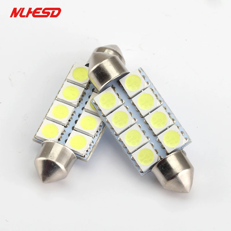 10 шт. 5050 8SMD Белый Micro USB общего автомобиля гирлянда для салона купольная лампа