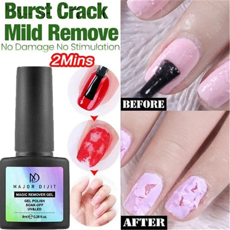 Волшебный лак для ногтей 8 мл средство удаления макияжа оздоровительный гель