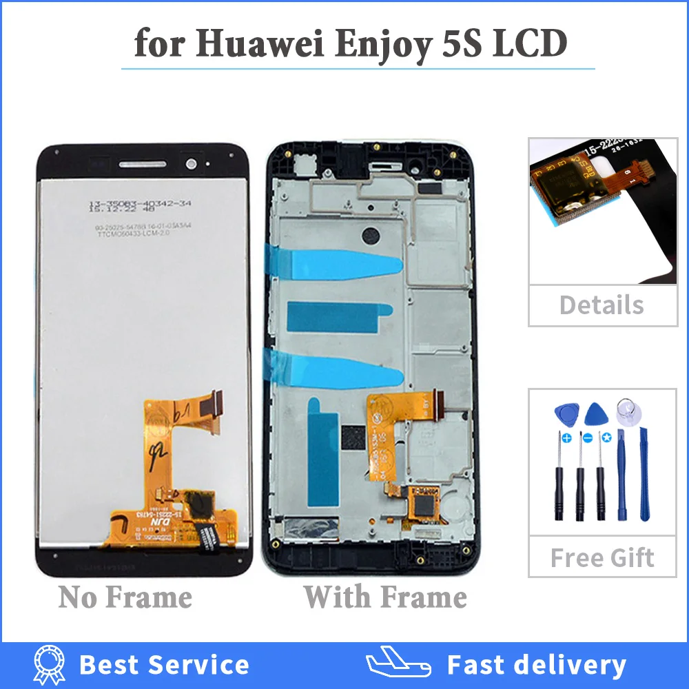 Для huawei GR3 ЖК дисплей Дисплей Сенсорный экран наслаждаться 5S P8 Lite Смарт Экран с