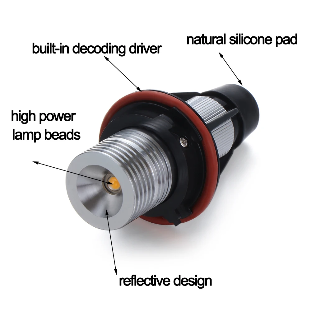 2 шт. авто лампы без ошибок Ангел глаз Halo Кольцо маркер автомобильный боковой