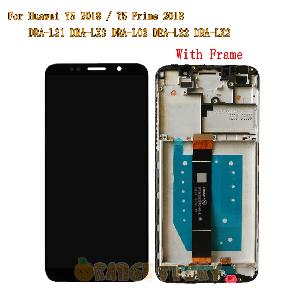 5,4" для huawei Y5 Prime DRA-LX2 Полный ЖК-дисплей сенсорный экран сенсор стеклянная рамка для Y5 DRA-L21 DRA-L01 ЖК-экран