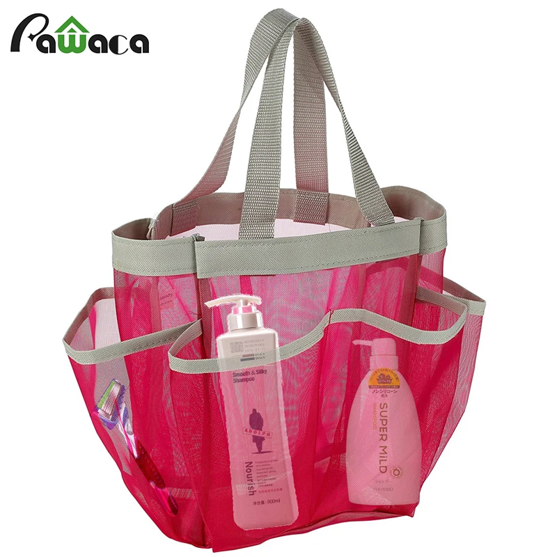Портативная быстросохнущая Сумка-тоут для душа подвесная сетчатая сумка