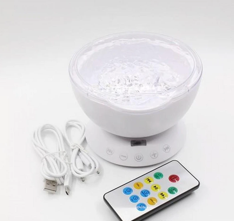 

Sensor Touch Remote Control Ocean Projector Led Night Light With Music Timer Usb Lamps Children Room Party Decor