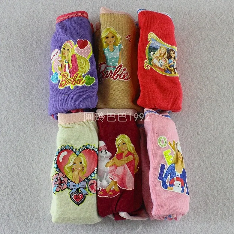 6 шт./лот штаны с героями мультфильмов детское белье принцессы для девочек