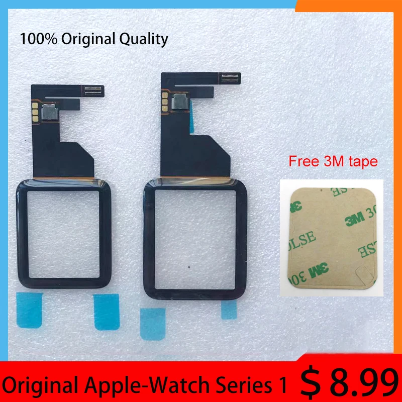 38 мм 40 мм 42 мм 44 мм Сенсорный экран дигитайзер стеклянная панель для Apple Watch серии 1 2 3 4 запасная часть сенсорного экрана+ инструмент+ OCA+ клей 3M