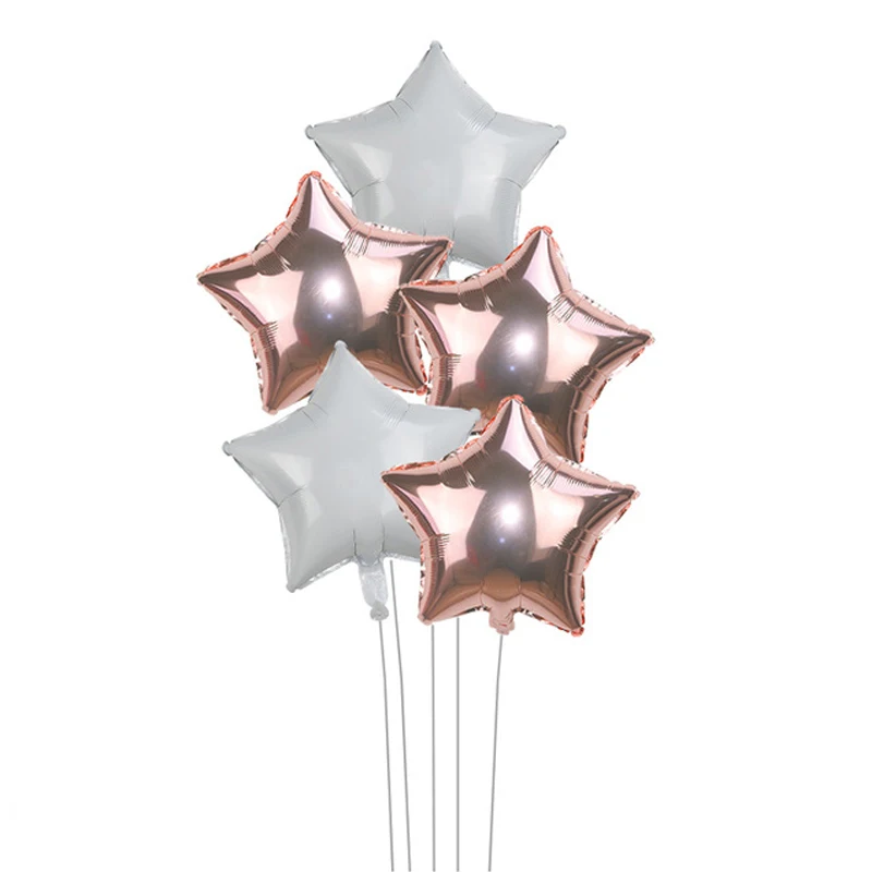 Шары из алюминиевой фольги в форме сердца 5 шт./лот 18 дюймов|Воздушные шары и