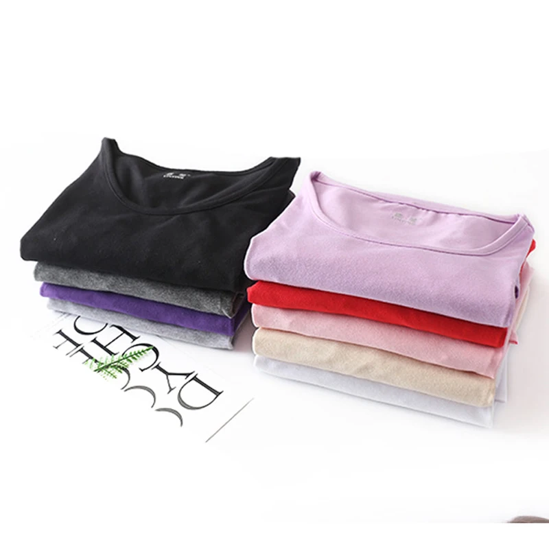Women Thermal Shirt Cotton Underwear Thermal Womens Tops Women's Undershirt Autumn Plus Size Woman Winter Warming Free Shipping