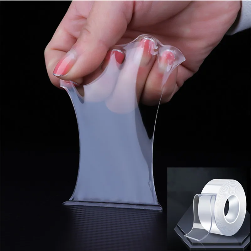 

Transparent double-sided adhesive can be washed and reused Nano tape wall sticker storage decoration multifunctional tape