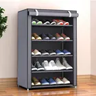 Многослойная Съемная стойка для обуви из нетканого материала, пылезащитный шкаф для обуви, домашний стоячий держатель, органайзер для обуви, компактная Стойка