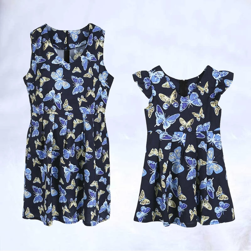 Семейные комплекты для женщин и детей нарядное милое праздничное платье