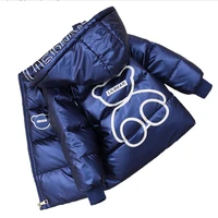 new short hood cotton padded jacket korean childrens jacket autumn and winter warm cotton coat