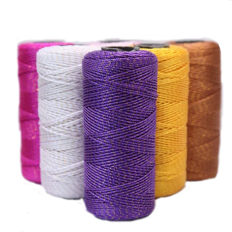 2 шт. шелковые скрученные нитки ручной работы Вязание крючком шапка Сделай Сам