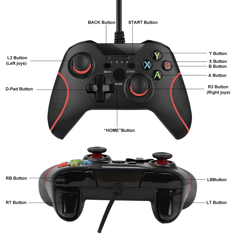 wired gamepad for ps3 joystick console controle for pc for sony ps3 controller for android phone usb pc game joypad accessorie free global shipping