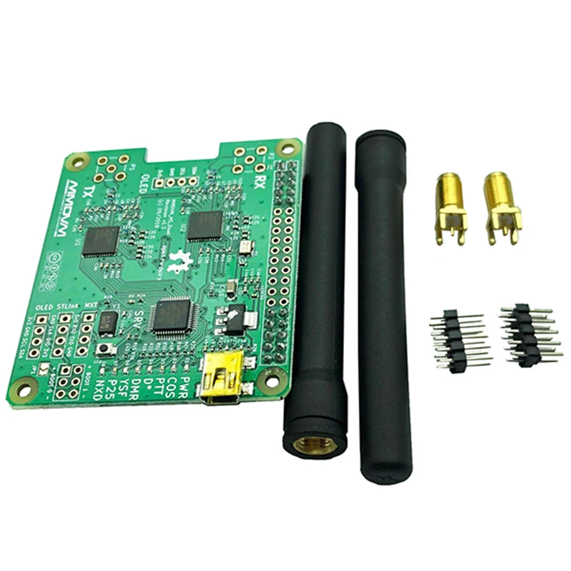 V1.3 MMDVM HS Dual Hat Duplex Hotspot Board +2Pcs Antenna Support P25 DMR YSF NXDN for Raspberry Pi | Computer Cleaners