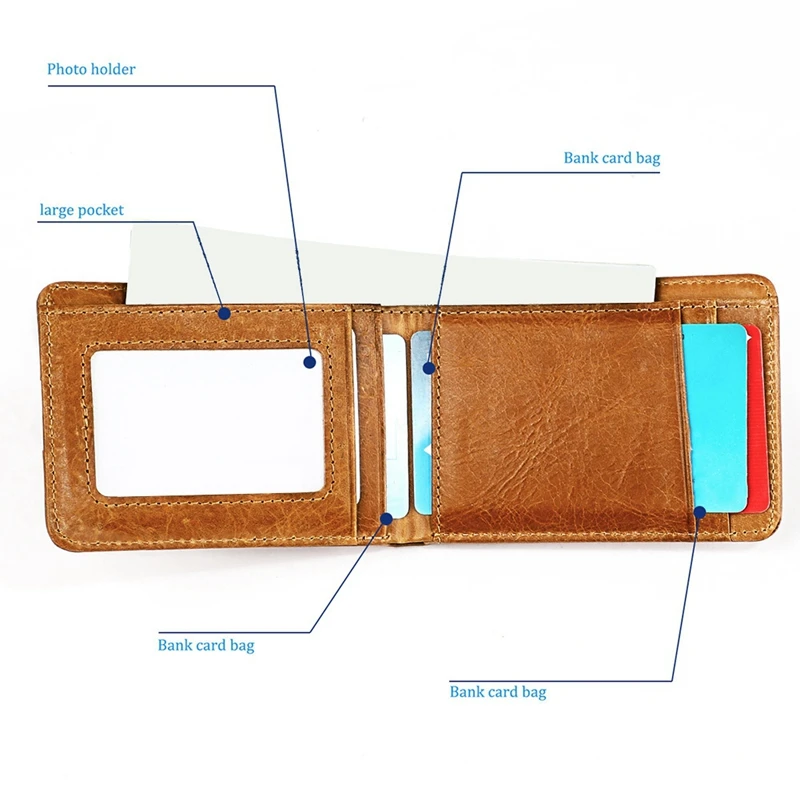 

PU Men's Dollar Wallet Fashion Card Bag Leather Ladies Wallet