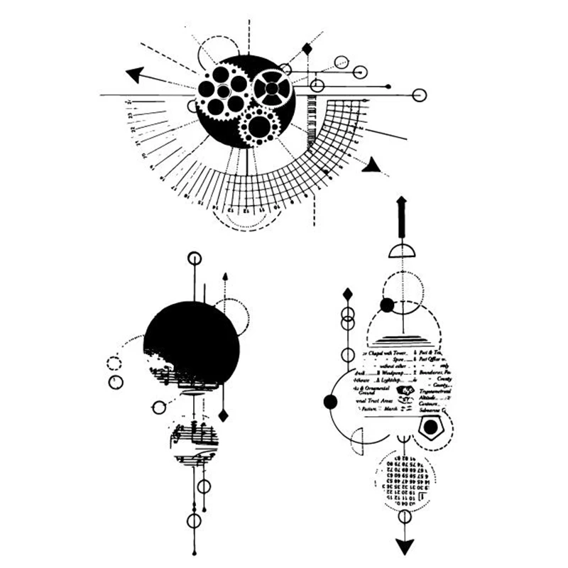 Eno открытка прозрачные марки кисти для техники штампы скрапбукинга