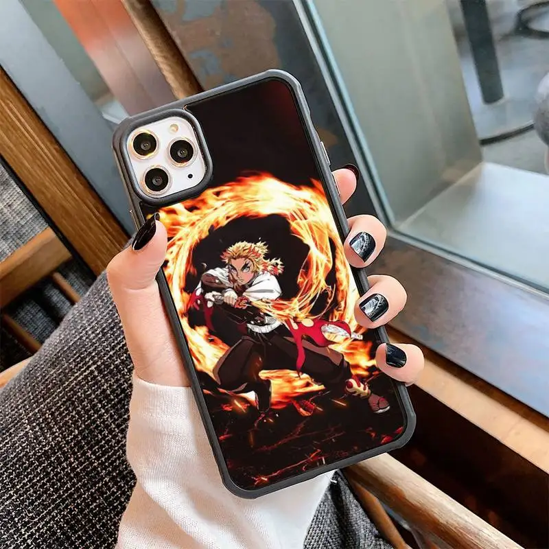 

Rengoku Kyoujurou Demon Slayer Phone Case For Samsung S7 S8 S9 S10 S20 ULTRA Plus PC Cover Fundas Coque