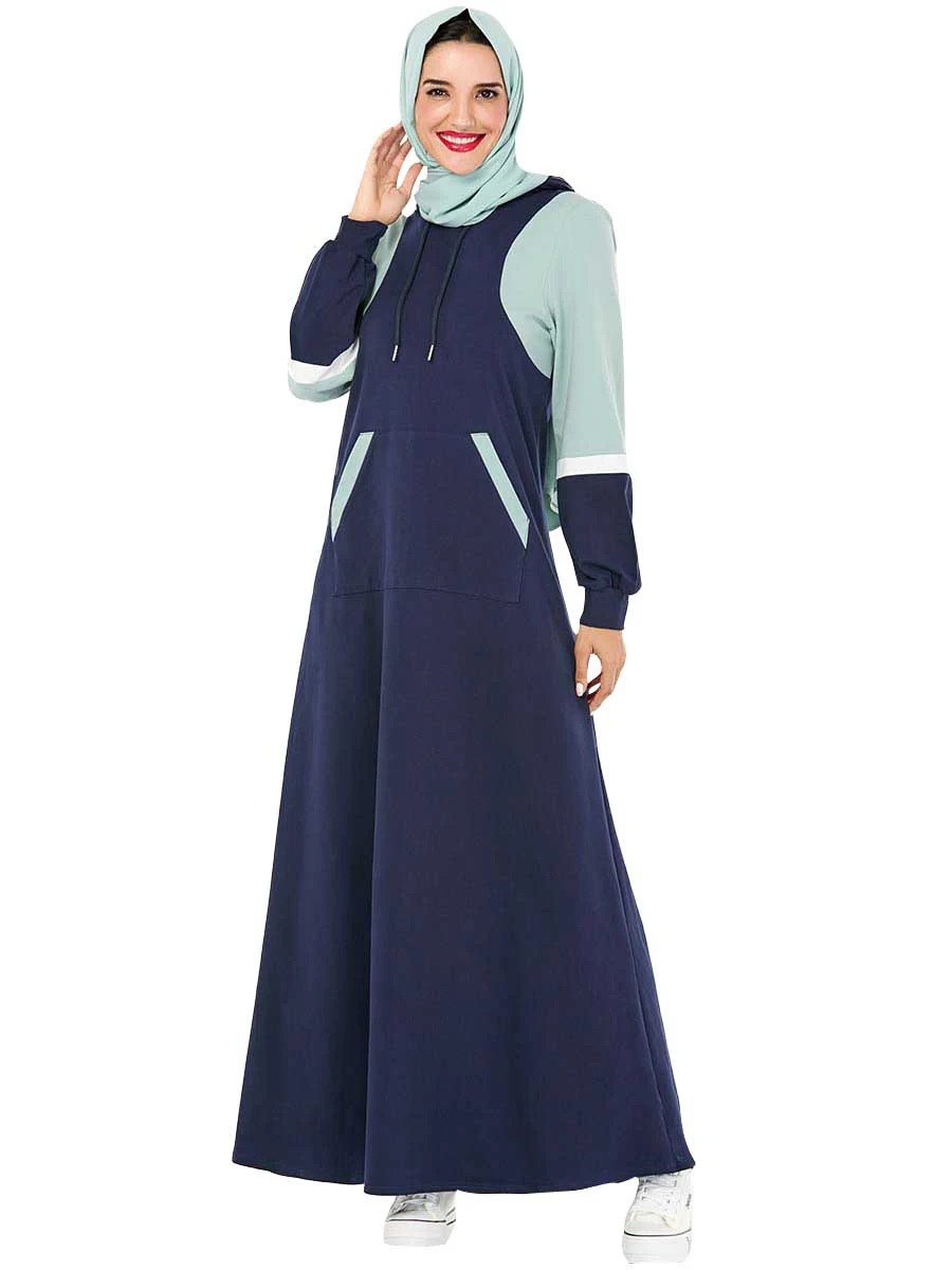 Мусульманская одежда длинное платье для бега Средний Восток спортивная работы