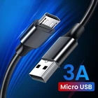 Микро USB кабель 3A для передачи данных и быстрой зарядки в плоской спиралевидной форме Мобильный телефон зарядный кабель для Samsung, HTC, LG, планшетный ПК с системой андроида USB провод