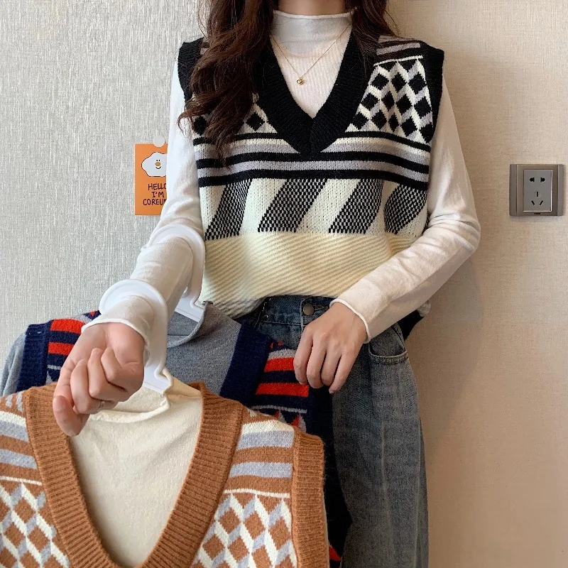 

Waistcoat Fall winter 2020 New V-neck Sweater Vest