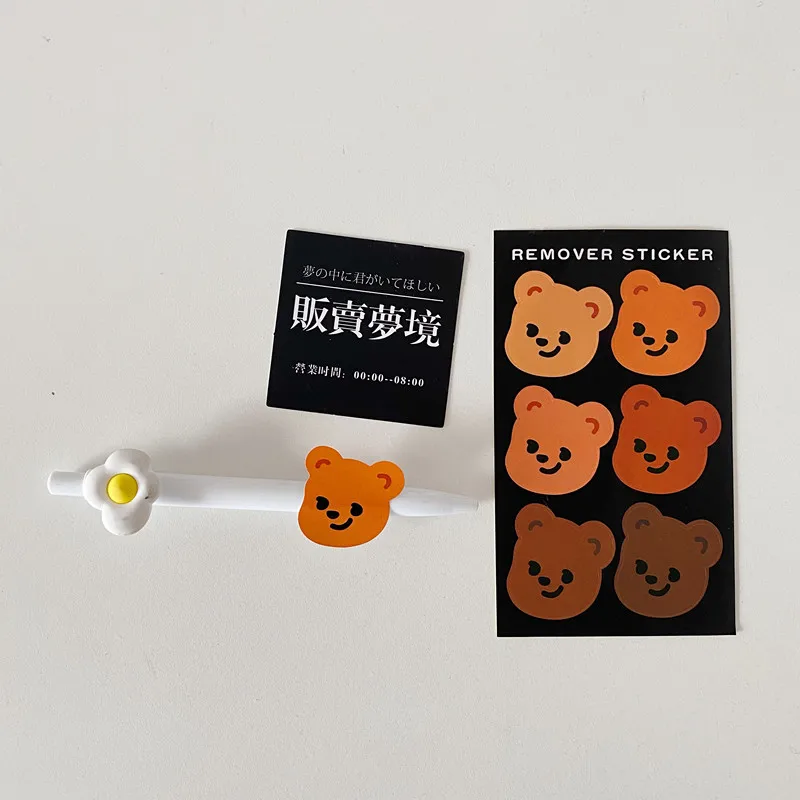 6 шт./лот мультяшный милый медведь Корея Ins наклейка сделай сам Скрапбукинг альбом