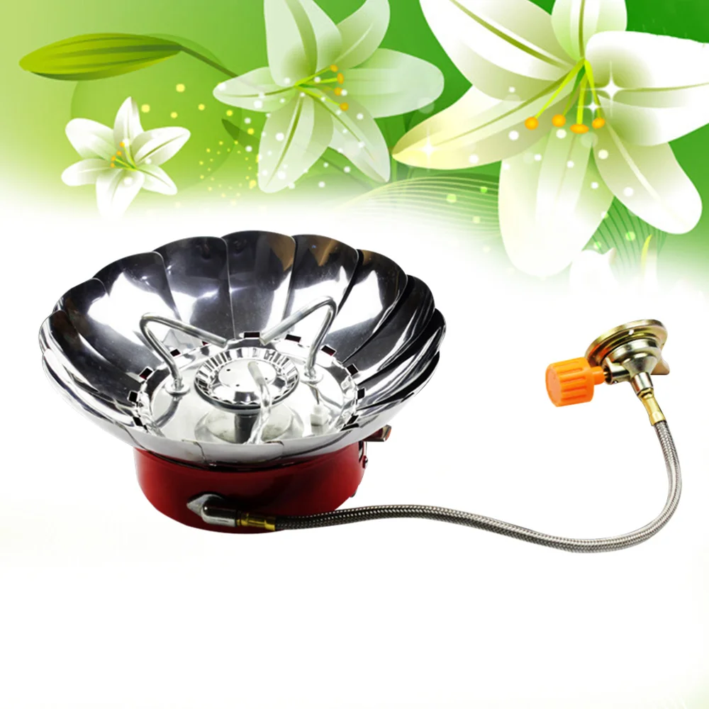 

Portable Outdoor Backpacking Camping Stove Foldable Camp Stove Burner (with Connection Tube)
