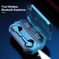 bluetooth 5 1 wireless headset hifi cvc8 0 noise reduction bluetooth earphone with mic 2000mah charging box ipx7 waterproof tws