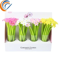 flower gel pen lotus pen silicone plant modeling pen 48pcs per set cute stationery kawaii office supplies