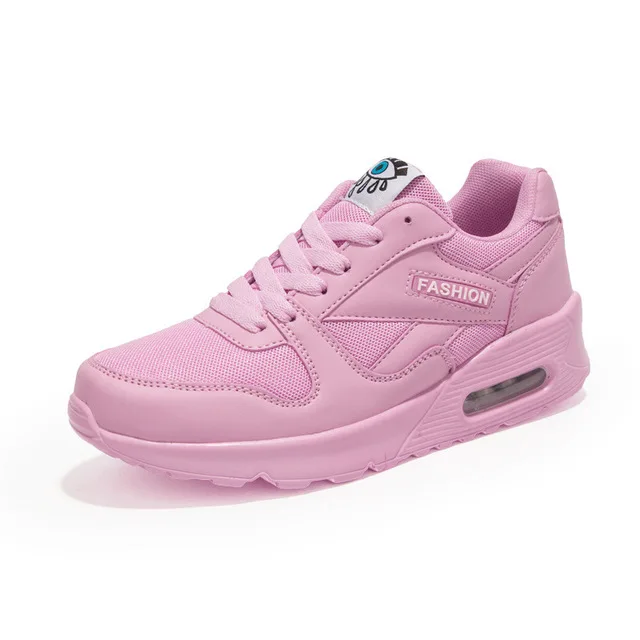 Mesh Pink Кроссовки; женская обувь; коллекция года; дышащая обувь из искусственной кожи на шнуровке; сезон весна-осень; повседневная обувь; женские кроссовки на платформе; tenis feminino - Цвет: Mesh Pink