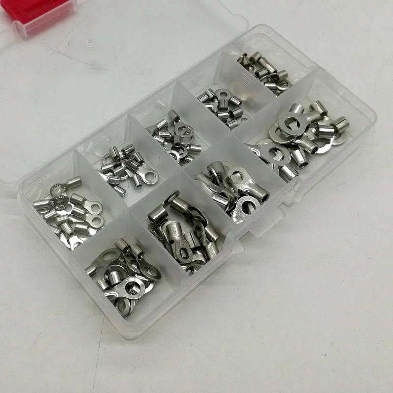 100 200 шт. 9 видов холодных неизолированных клемм неизолированные кольца клеммы