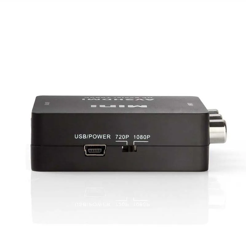 1080P Мини Композитный RCA CVBS AV в HDMI конвертер адаптер для PS3 Blu-Ray плеер