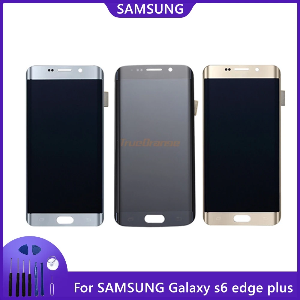 Для Samsung Galaxy S6 Edge PLUS G928 G928F G928G ЖК дисплей сенсорный экран с рамкой дигитайзер