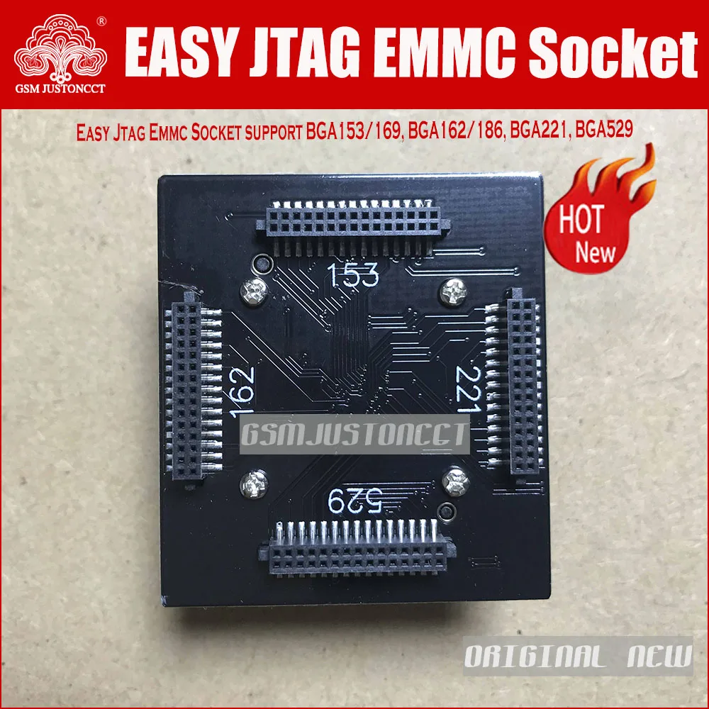 2022 NEW Original EASY JTAG PLUS BOX EMMC Socket (BGA153/169 BGA162/186 BGA221 BGA529) | Мобильные телефоны и аксессуары