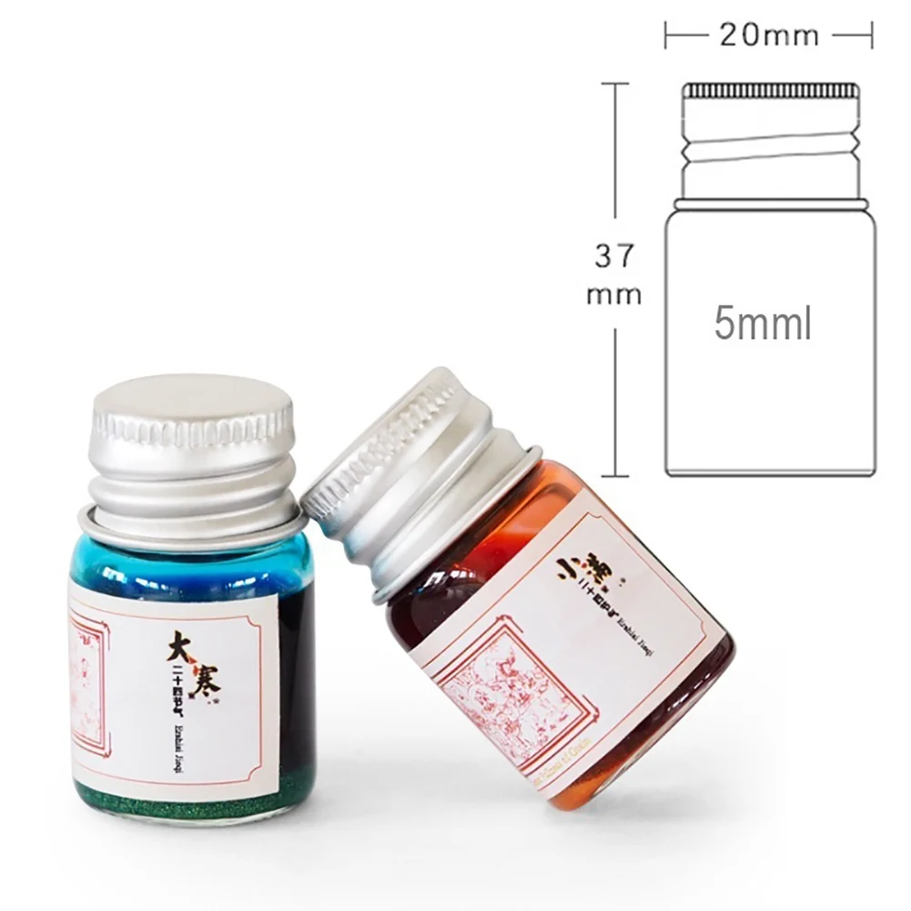 5 мл 24 цвета каллиграфия искусственные чернила для письма с блестящим порошком |