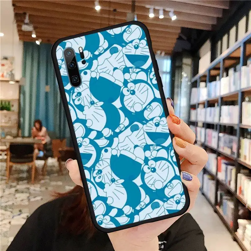 

Cute Cartoon Doraemon Robot cat Phone Case For Huawei honor Mate P 9 10 20 30 40 Pro 10i 7 8 a x Lite nova 5t