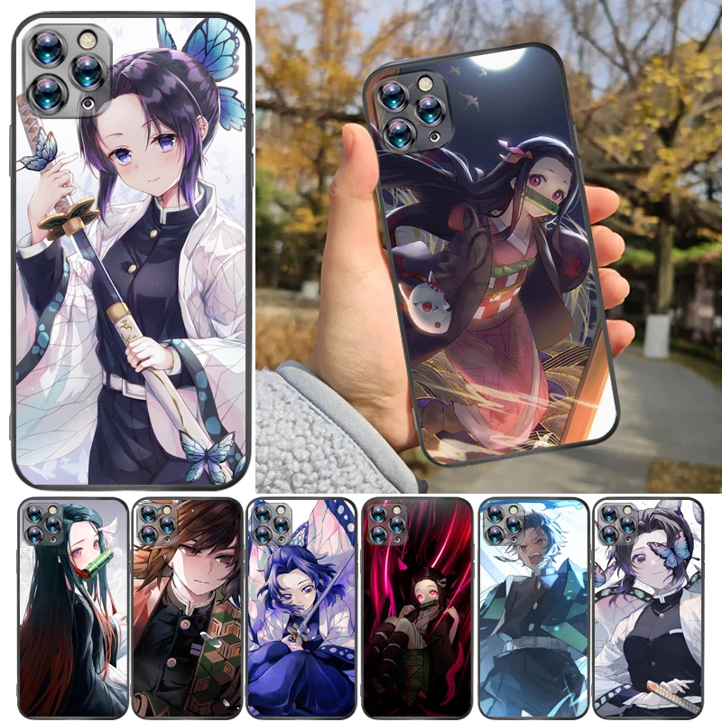 

Рассекающий демонов Agatsuma Zenitsu Kamado Nezuko Kamado Tanjirou Kimetsu No Yaiba чехол для телефона iPhone 7 8 6 6S Plus Мягкий ТПУ чехол