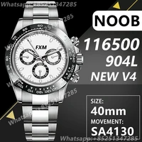 mens automatic mechanical top luxury brand watch 116500 ln noob a4130 best edition 904l aaa replica super clone v4 sports arf