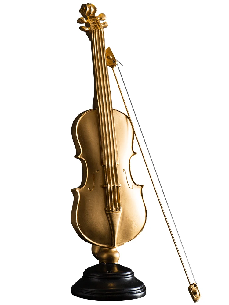 Современные фигурки скрипки для украшения дома, саксофон, статуэтки, аксессуары, стол, офисный декор, декоративная модель музыкального инструмента из смолы
