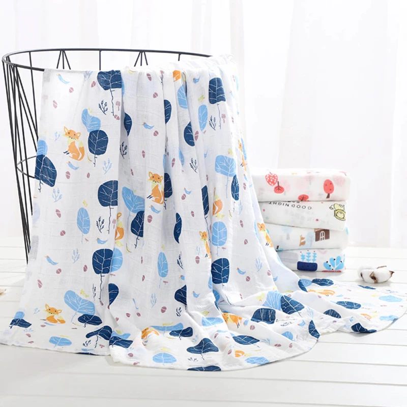 

18 Colors Muslin Swaddles Baby Blankets Photography Accessories Bedding For Newborn Swaddle Towel Swaddles Breastfeeding Cover