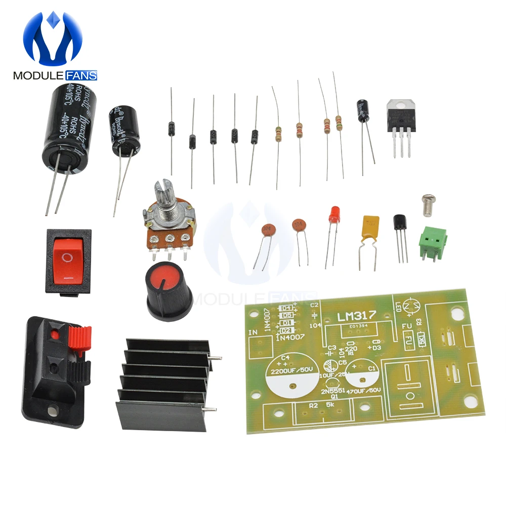 Понижающий модуль питания LM317 регулируемый регулятор напряжения сбрасываемый