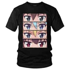 Мужской KonoSuba футболка с глазами Графический Megumin Kono Subarashii Футболка короткий рукав Уникальная футболка Homme хлопок Мерч